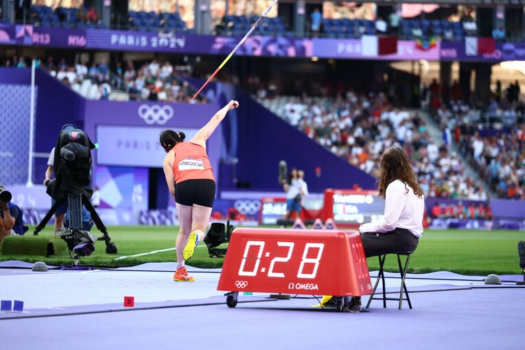 北口榛花の投擲フォーム（6枚目／全7枚）©Ryosuke Menju/JMPA