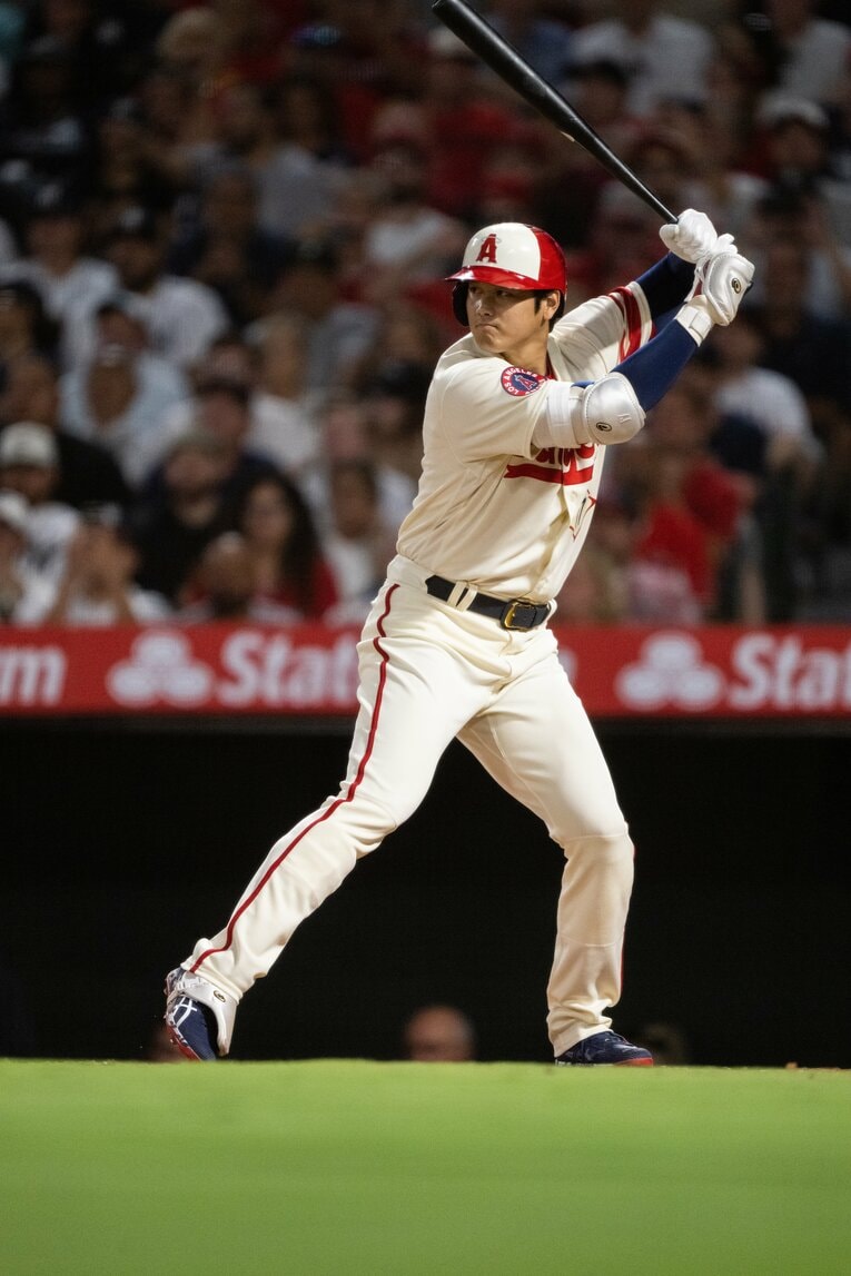 8月31日のヤンキース戦。コールから放った30号3ランの連続写真（2枚目／全11枚）©Nanae Suzuki