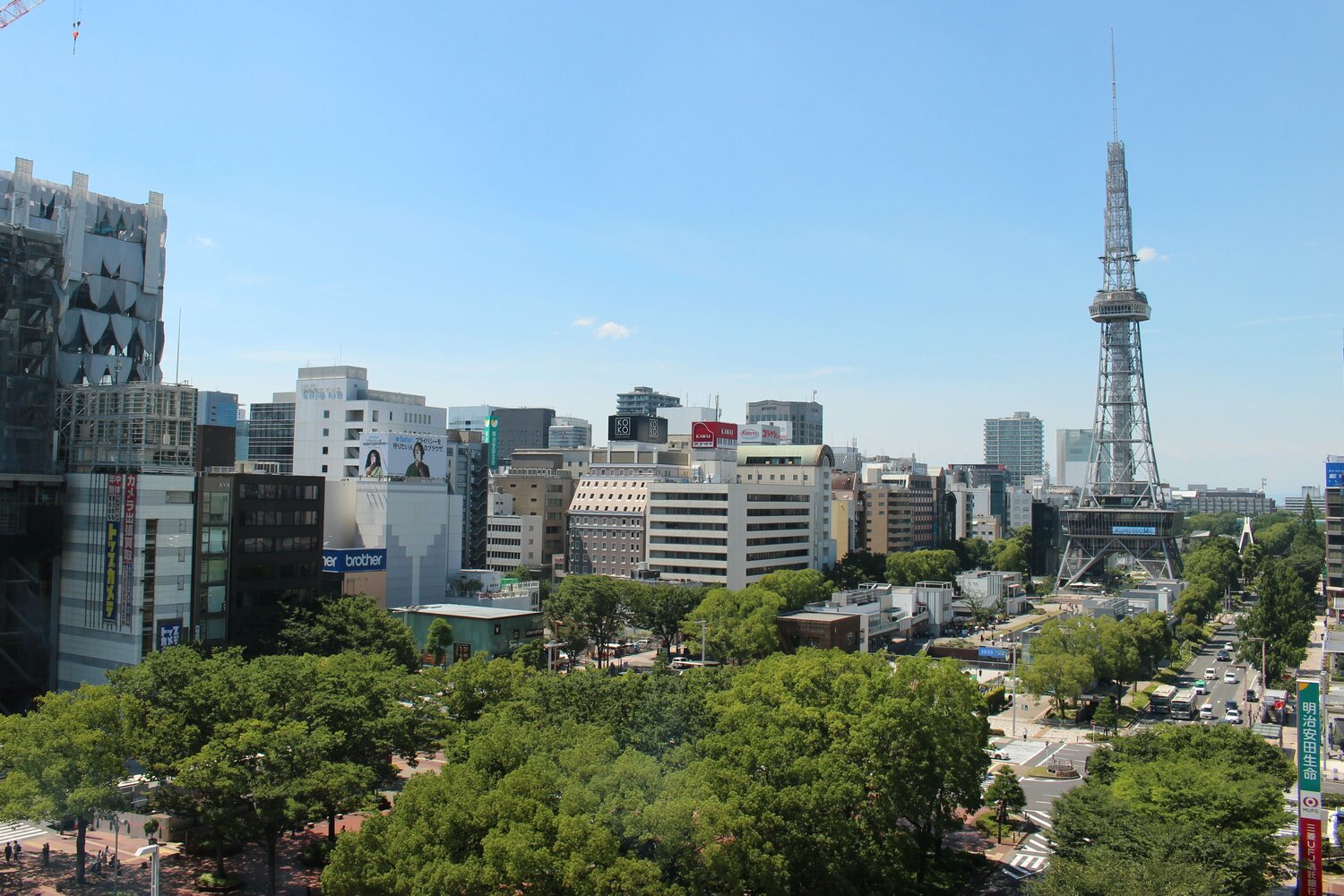 中日ビルから望む「中部電力 MIRAI TOWER」　©Number Web