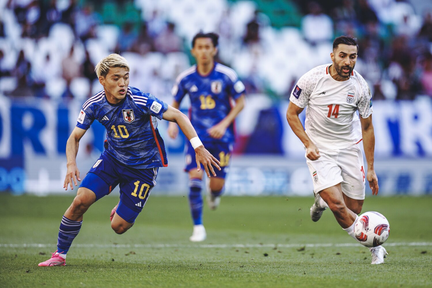 アジアカップ準々決勝。惜しくも敗れたが、球際ではフィジカルの強いイラン相手にも強さを見せ、勝利への意欲を感じさせた　©︎Kiichi Matsumoto