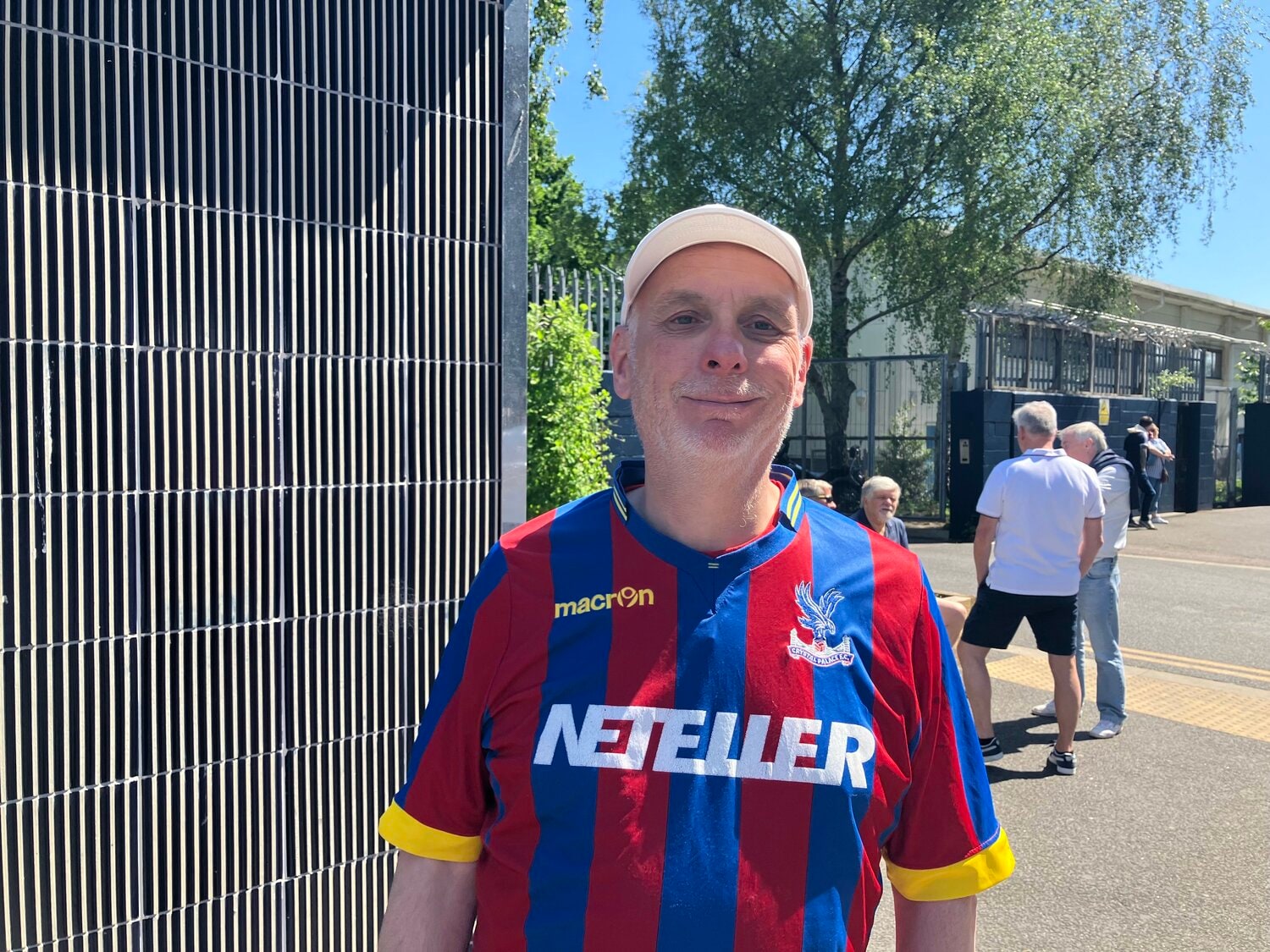 クリスタルパレス、シーズンチケットホルダーのポール・ビラーニさん　©Kosuke Tajima