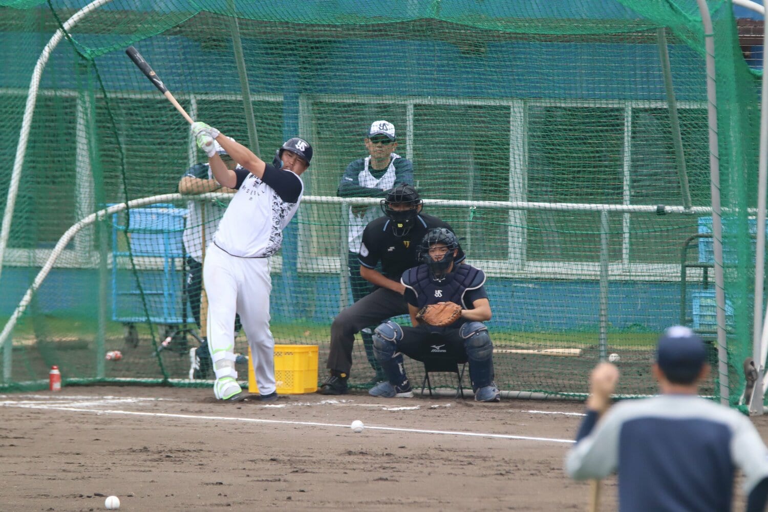 村上宗隆の打撃練習　©Kou Hiroo