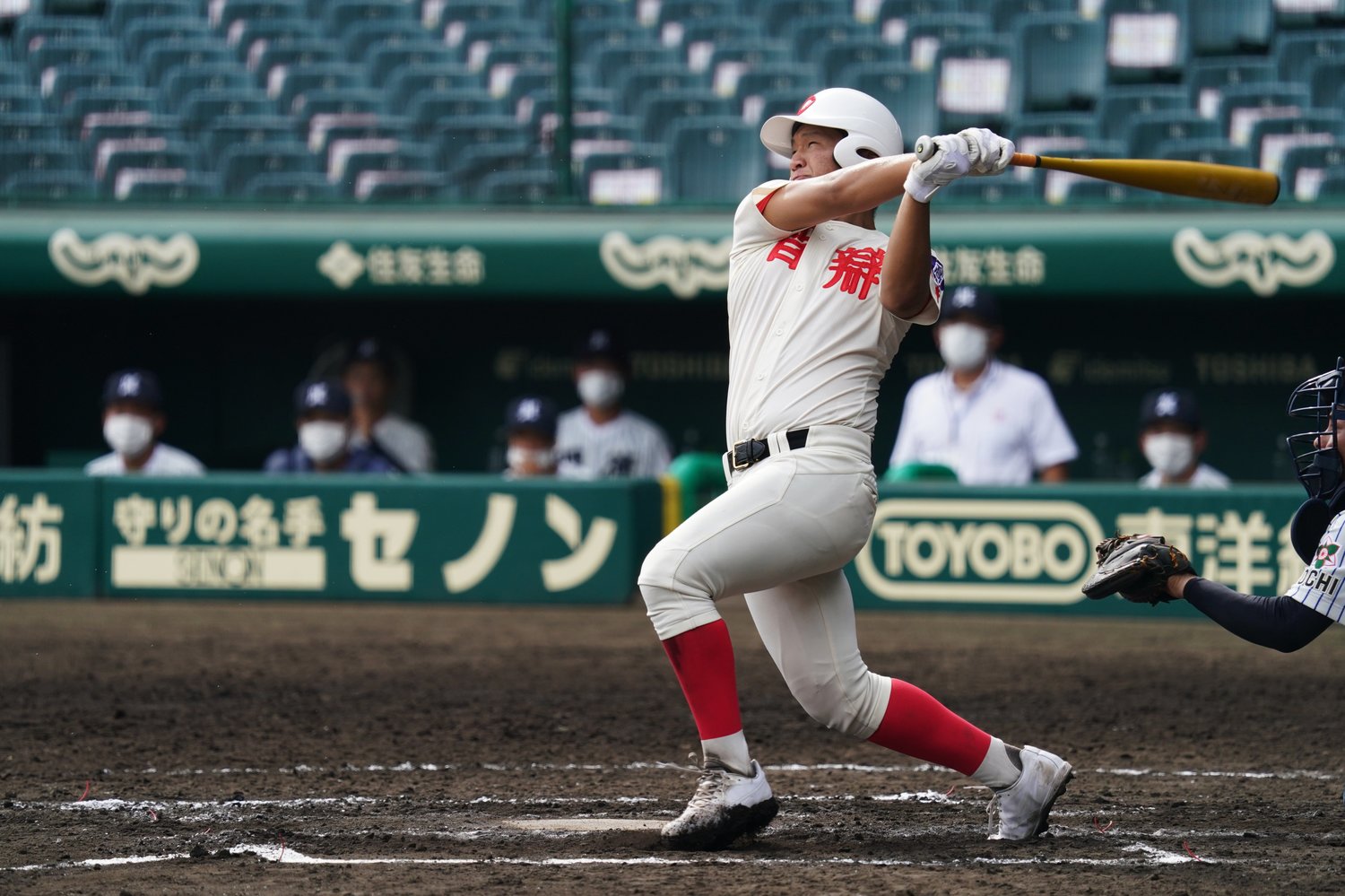 高2年秋から「4番」を任されてきた山下　©︎Hideki Sugiyama