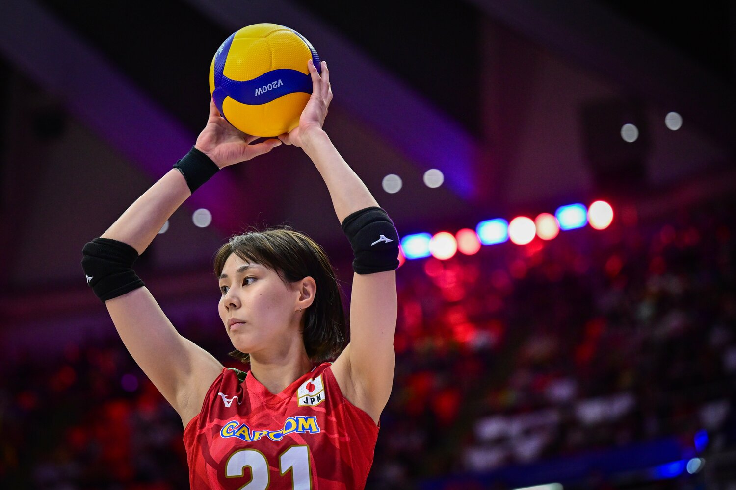 ブラジル戦で大活躍した和田由紀子（22歳）　©︎Volleyball World