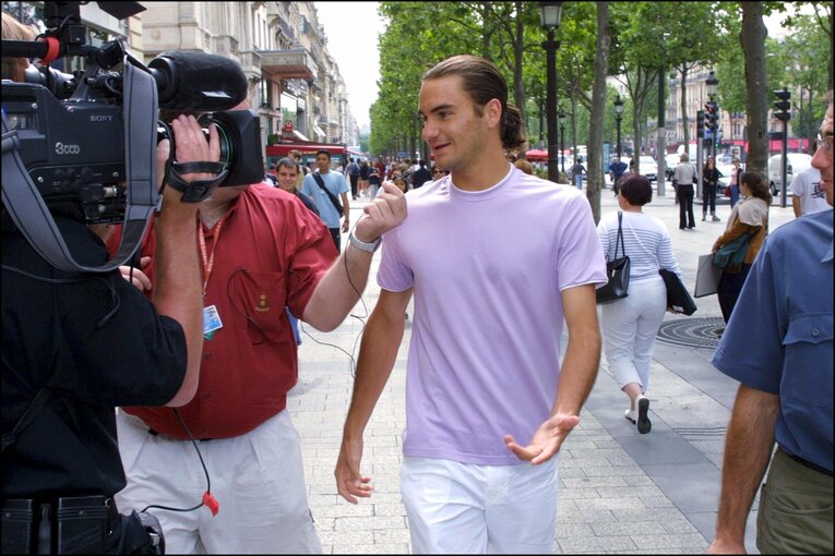 2001年のフェデラー　©Getty Images