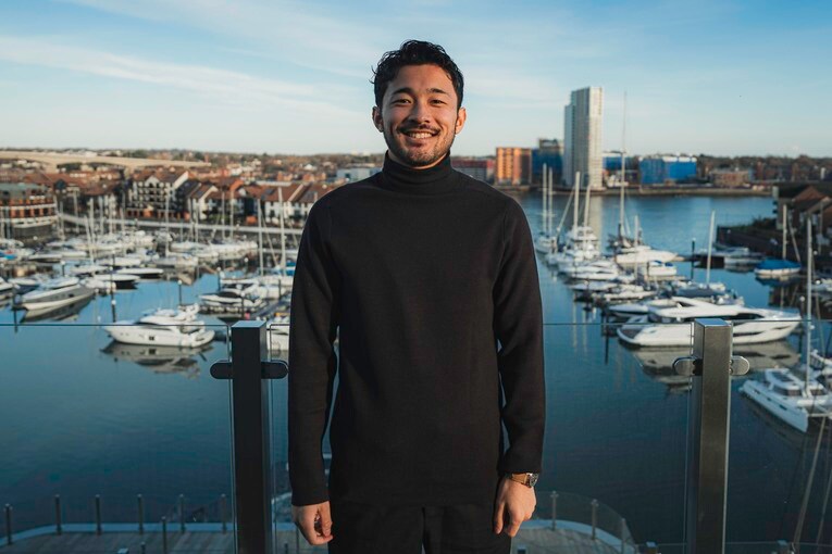 サウサンプトンの町並みにて　©Taisei Iwamoto