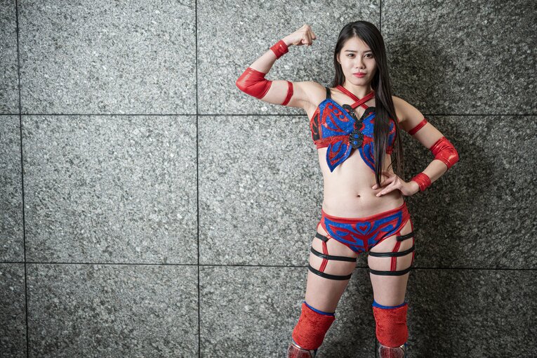 マリーゴールドのプロレスラー・橘渚　©Shiro Miyake