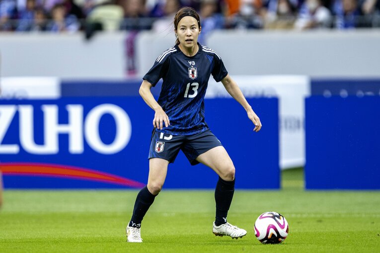 韓国戦での北川　©Takuya Sugiyama