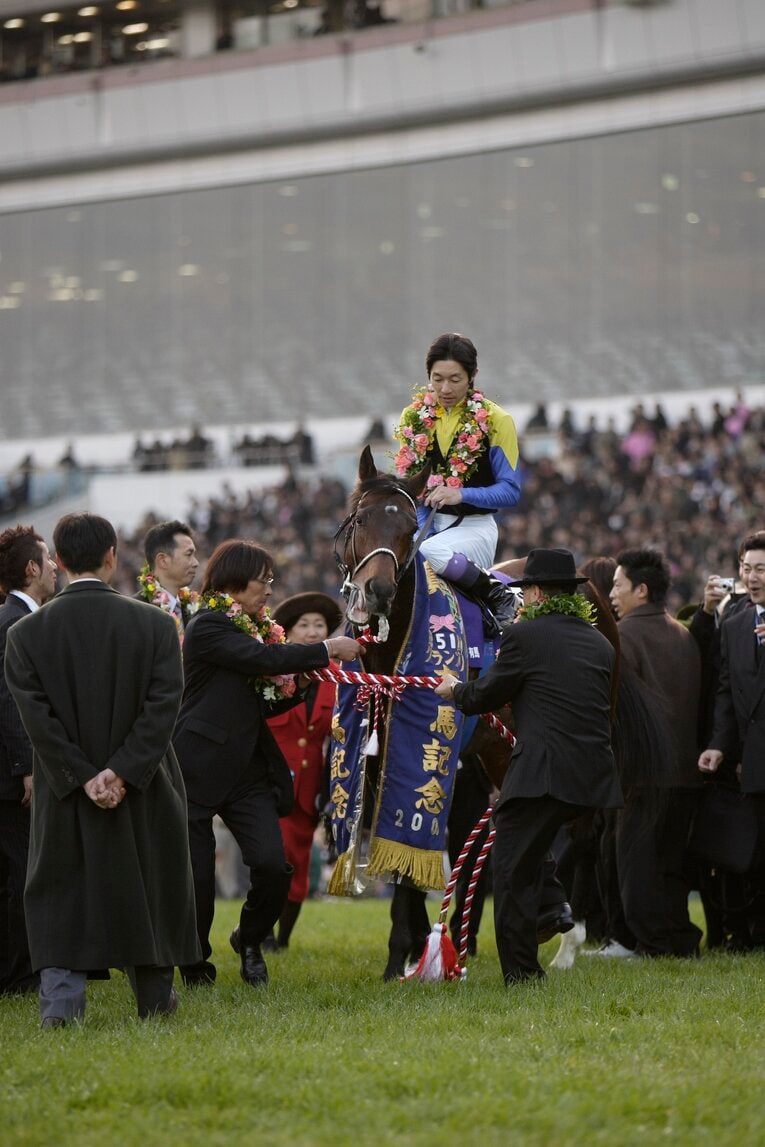 武豊とディープインパクト（2006年・有馬記念）©Takuya Sugiyama