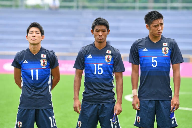 2017年ユニバーシアードで。流経大4年の守田　©AFLO