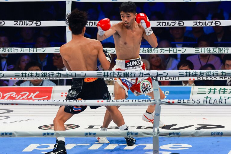 1ラウンドから飯田は中谷の「姿勢」に着目　©︎Naoki Kitagawa