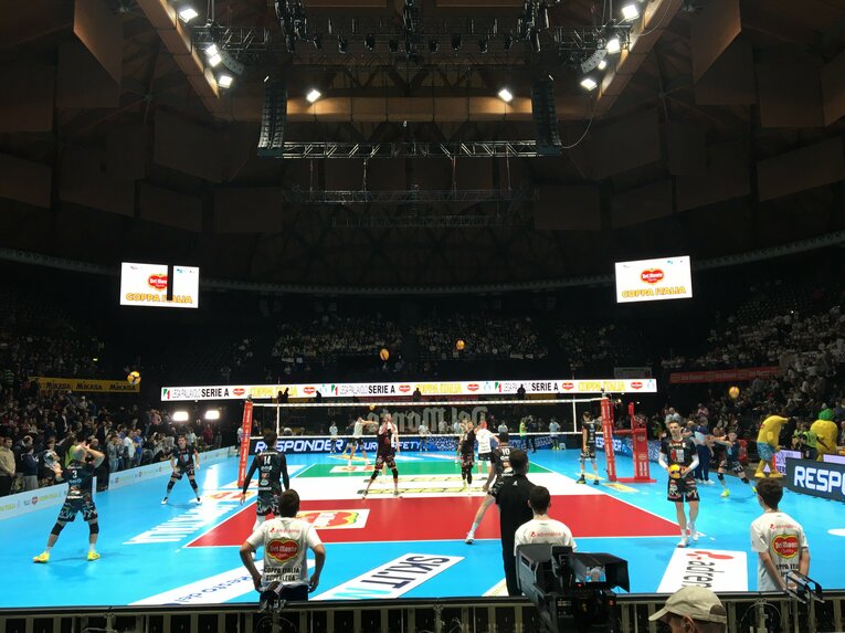 ペルージャの試合前練習（コッパ・イタリア準決勝）©︎Takashi Yuge