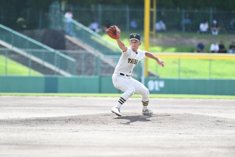 【昨夏の大社】エース・馬庭優太　©Kota Inoue