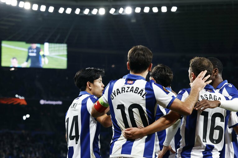 「クボ！リズムが好きだよ」少年の熱弁後、“美しく柔らかな”アシスト…久保建英とソシエダの幸せな関係「久保が推す“同い年の有望株”とも」(9)