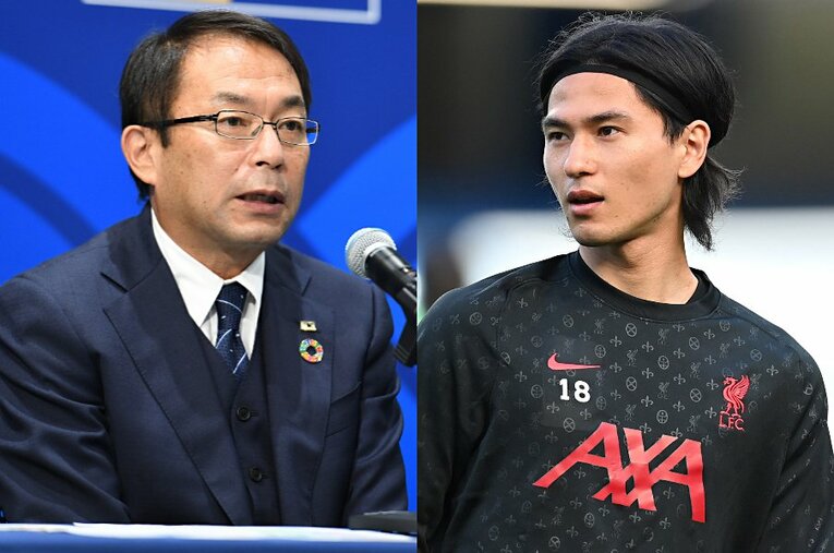 日本代表の招集にまつわる話を反町技術委員長が明かしてくれた（撮影は別日） ／ photograph by JFA/AFLO,Getty Images