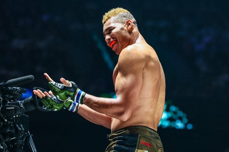 8月11日の『RIZIN.54』でインパクトを残したエドポロキング（25歳）。国内ヘビー級の希望となるか ／ photograph by RIZIN FF Susumu Nagao