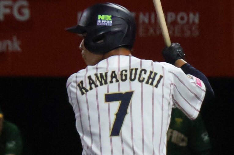 W杯連覇を狙うU-18日本代表で唯一、甲子園経験のない神戸国際高校３年の川口蒼旺。この春までは試合にも出られなかったというまさに「秘密兵器」だ ／ photograph by Fumi Sawai