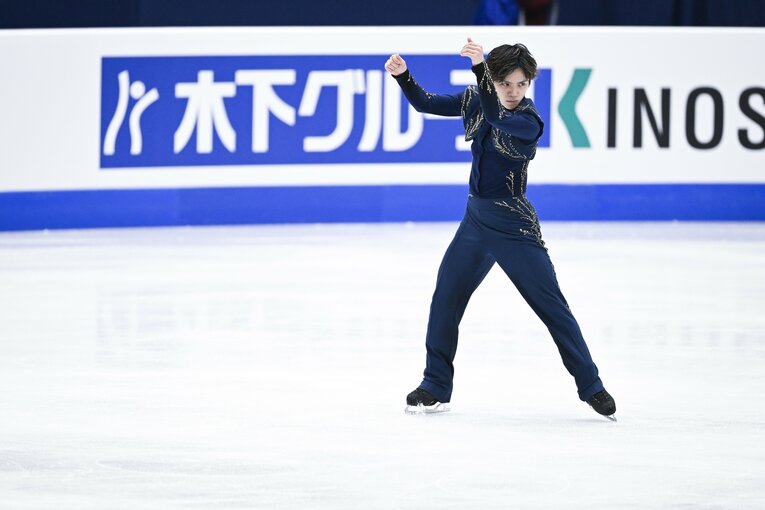 2022年世界選手権で優勝した宇野昌磨　©︎Asami Enomoto
