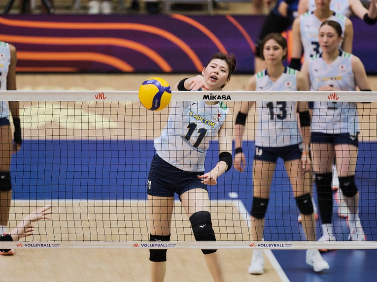 バレーボールネーションズリーグ 韓国戦　©︎Yuki Suenaga