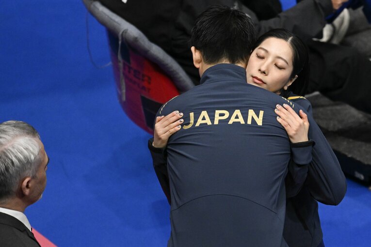 2023年世界選手権、ショートプログラムの演技直前　©Asami Enomoto