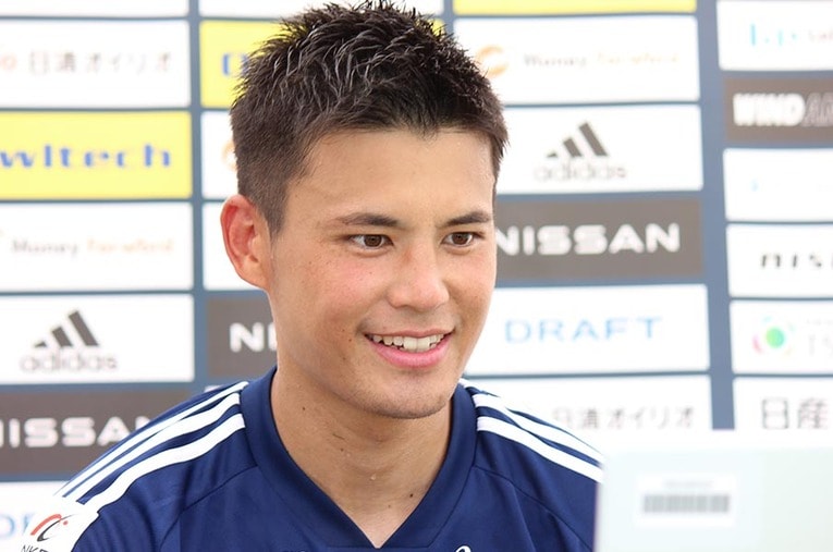 今年7月に横浜F・マリノスへの加入した宮市亮（28歳）。なぜ新天地に日本を選んだのか、そして初めてのJリーグで何を感じているのか……率直に話してくれた ／ photograph by Y.F.M.