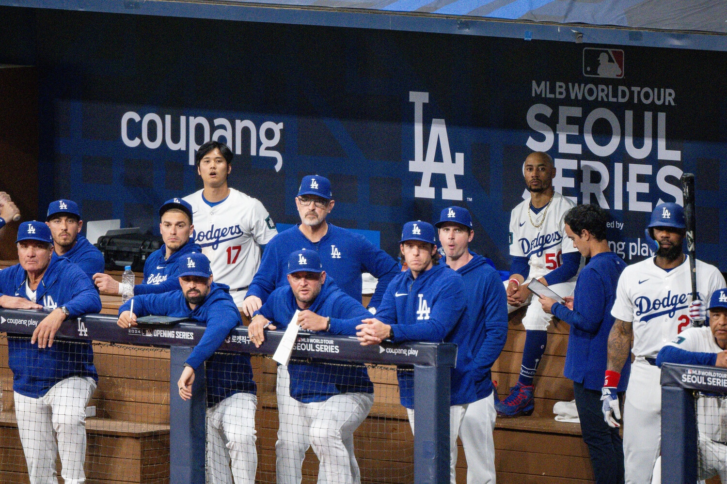 発覚した直後の開幕2試合目から姿を消した水原通訳　©Nanae Suzuki