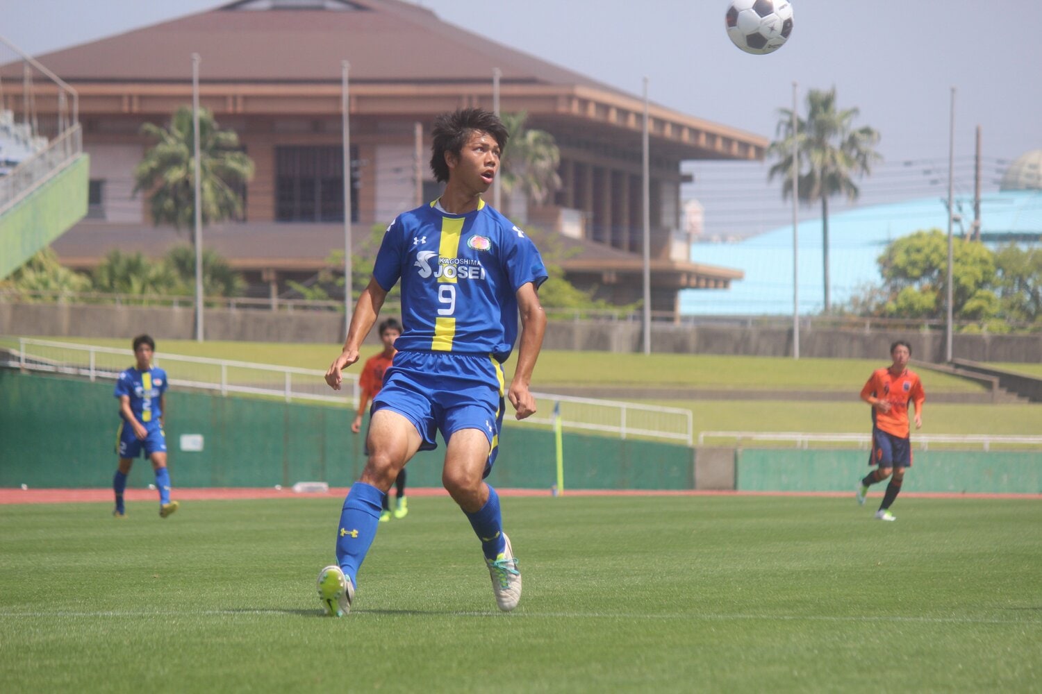 鹿児島城西高校時代の岩元颯オリビエ　©Takahito Ando