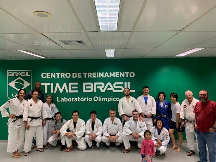 和気あいあいとしたブラジル柔道代表©Yuko Fujii