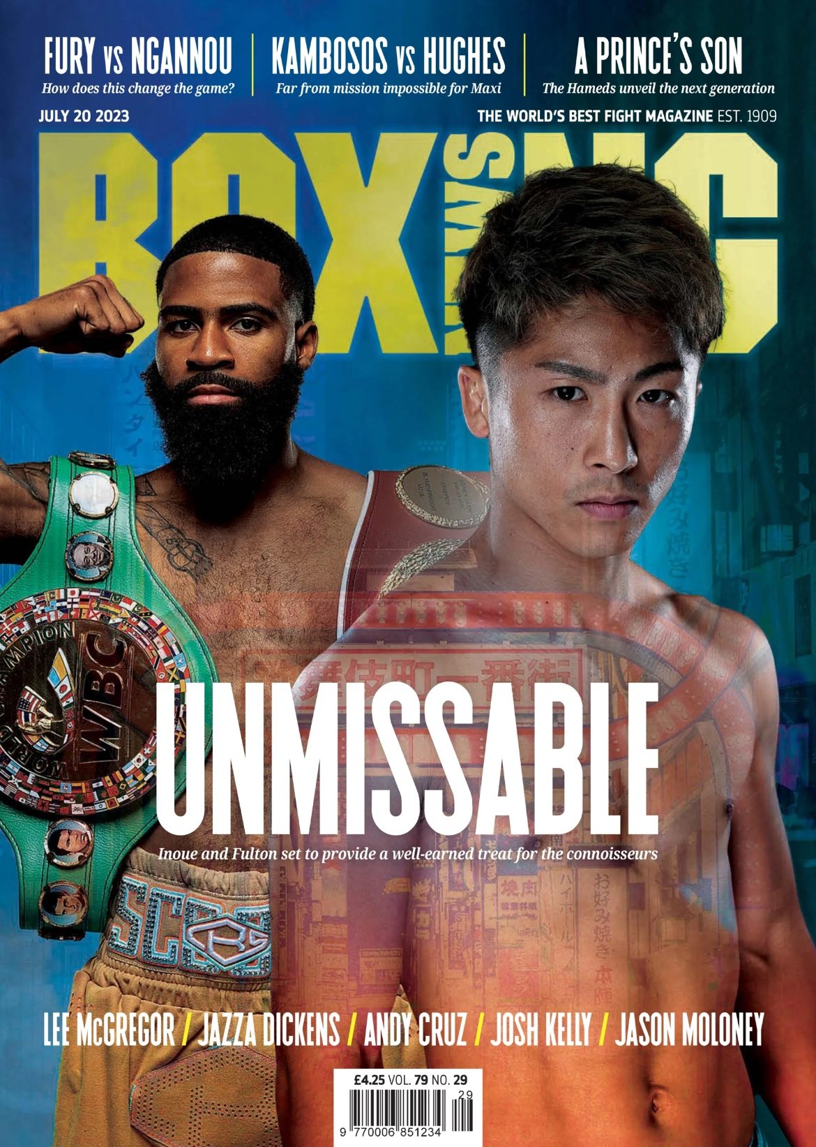 英国『ボクシングニュース』最新号の表紙