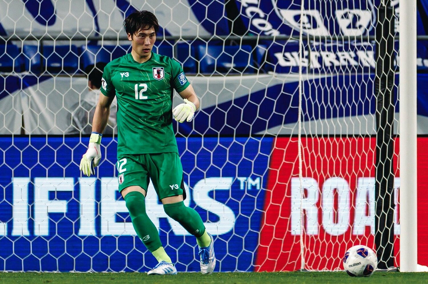 最終予選出場組の大迫。韓国戦ではファインセーブで完封勝利に貢献した　©Kiichi Matsumoto