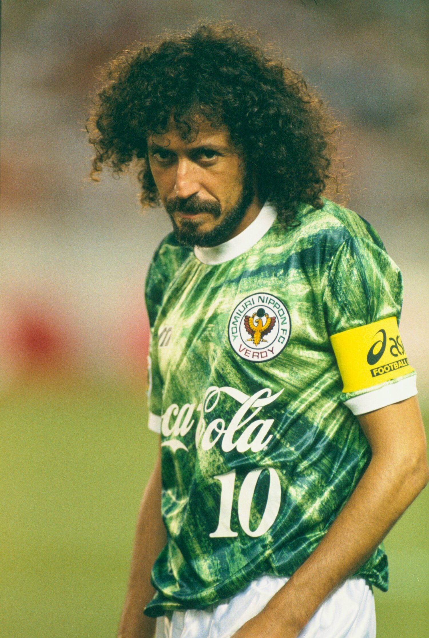 94年、キャプテンマークを巻くラモス瑠偉　©Kazuaki Nishiyama