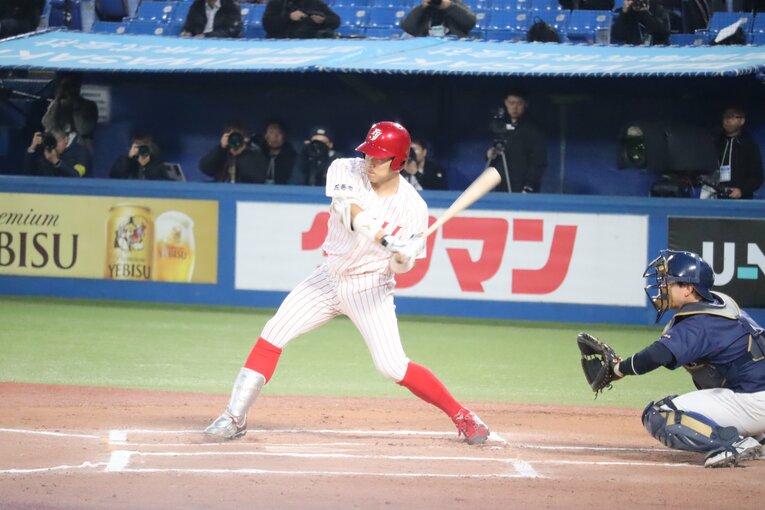 オリックスから1位指名を受けた麦谷祐介　©Genki Taguchi