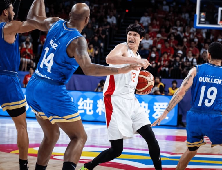 W杯ベネズエラ戦の渡邊雄太　©FIBA