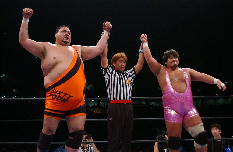 プロレスでも活躍した曙　©Hiroki Kakehata