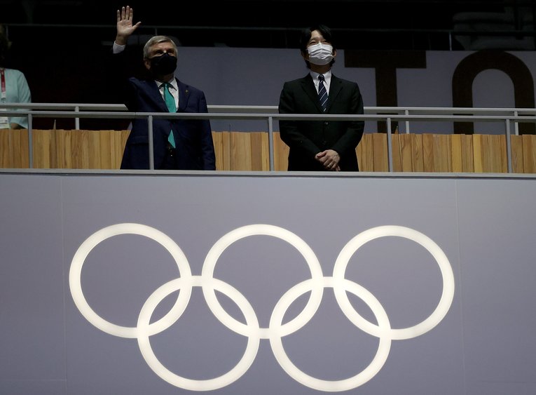 8月8日の閉会式では、秋篠宮さまが名誉総裁を務めた天皇陛下の名代として出席された　©JMPA