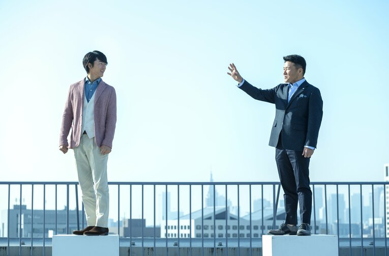 丸山茂樹との対談（2017年）©︎Takuya Sugiyama