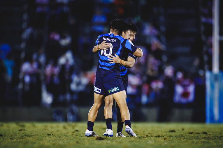 難敵フィジーを相手に劇的な逆転勝利を収めたフィジー戦　©Kiichi Matsumoto