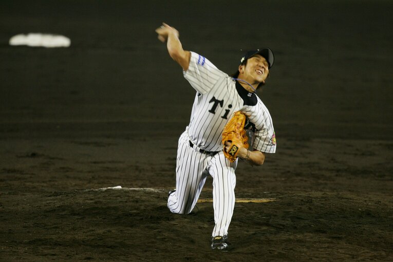 阪神・藤川球児（2005年）©︎Koji Asakura