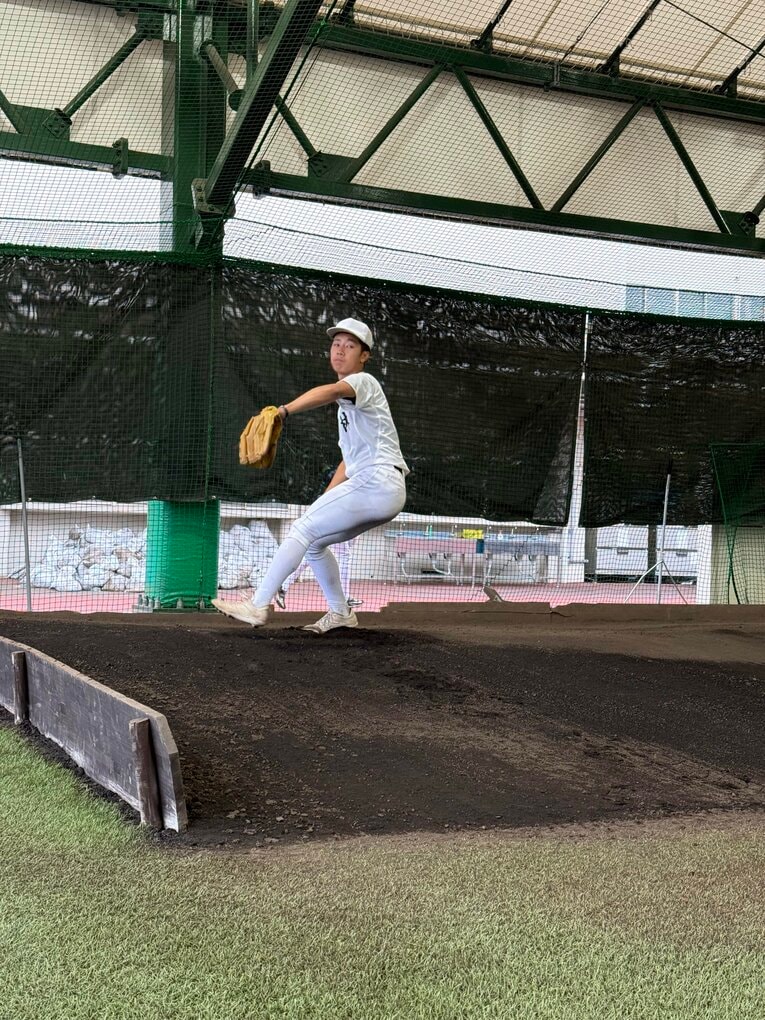 【投球フォーム】連続写真／林将輝　©Yuji Yanagawa