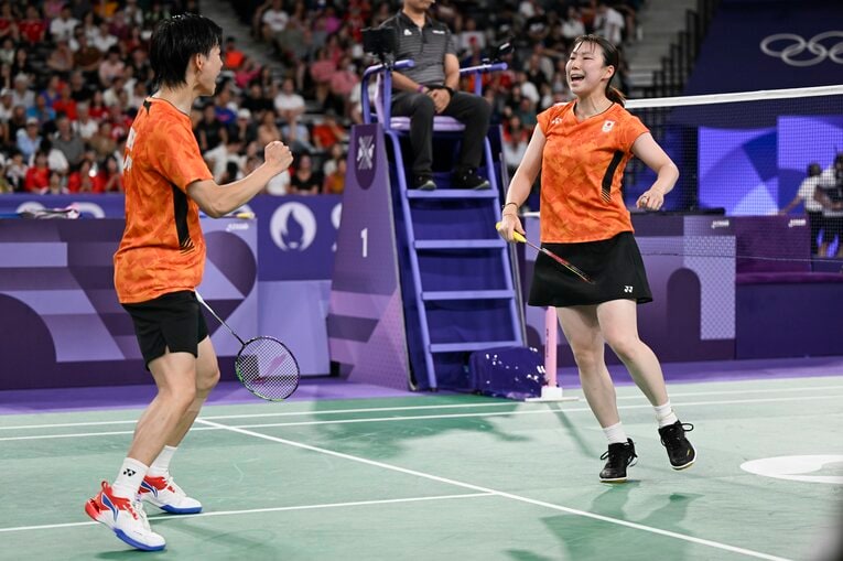 わたがしペア、3位決定戦での熱戦　©Asami Enomoto/JMPA