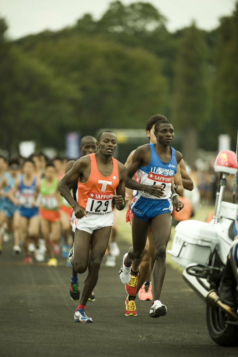 2013年10月、箱根の予選会　 ©Miiki Fukano 