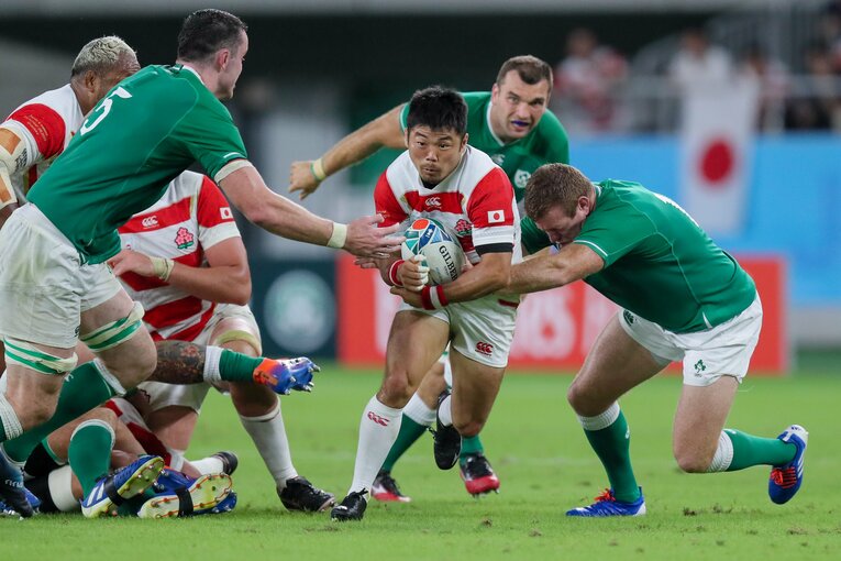 2019年の日本W杯での田中のプレー　©︎BUNGEISHUNJU