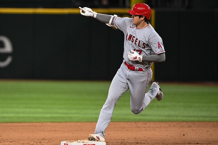 日米通算200本塁打を達成するなど、大谷翔平のバットが止まらない ／ photograph by Nanae Suzuki