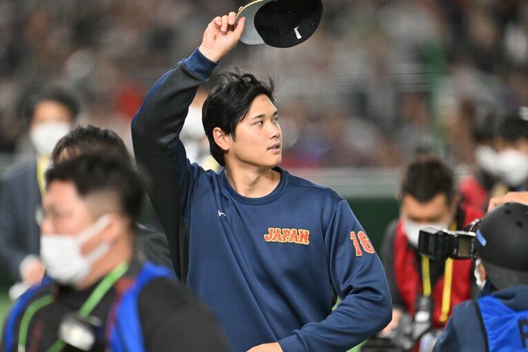 試合後の大谷翔平　©Naoya Sanuki