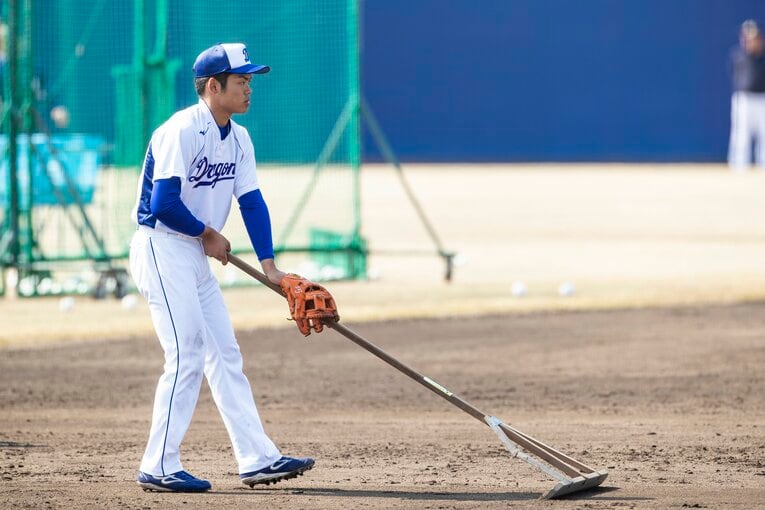 2019年3月、1年目の根尾　©Kiichi Matsumoto