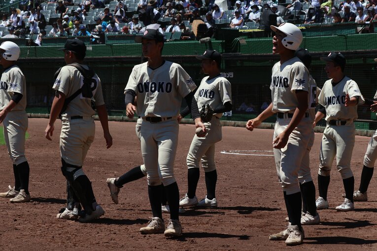 「私学を倒すことを目標にやってきた」という小野ナイン　©︎Fumi Sawai