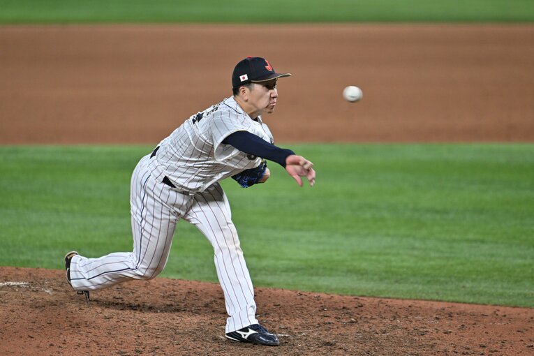 メキシコに追撃を許さなかった大勢、9回をピシャリと締めてその裏の攻撃へとつなげた　©Naoya Sanuki