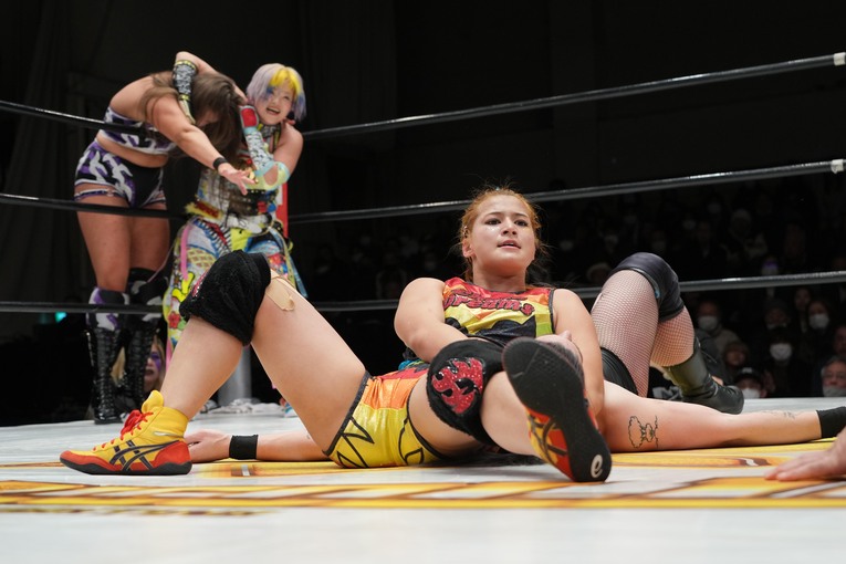 タンクをフォールに行く山岡聖怜　©Essei Hara