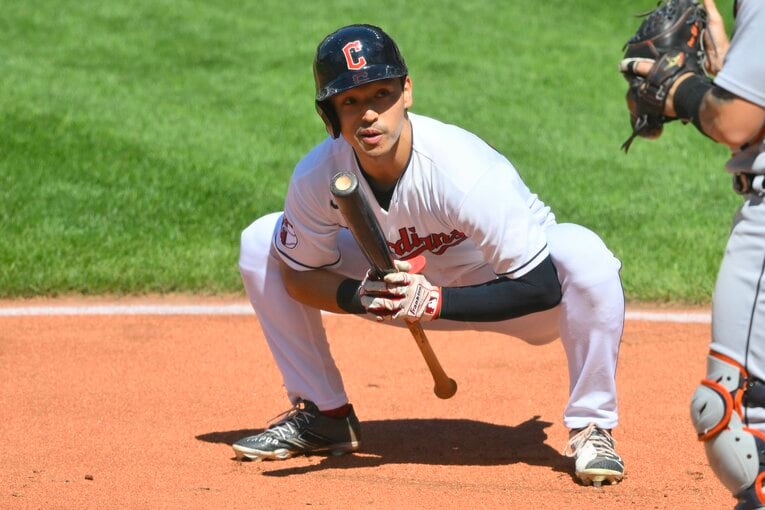 クワン、イチローを参考にしたという打席前のルーティン　©Sipa USA/JIJI PRESS