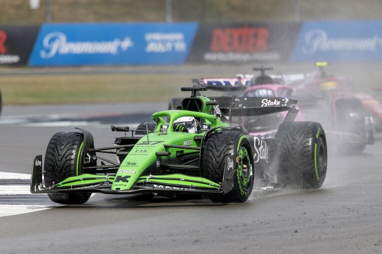 雨中のタイヤ戦略がハマったヒュルケンベルグ。ベテランの経験値が活きた　©Getty Images